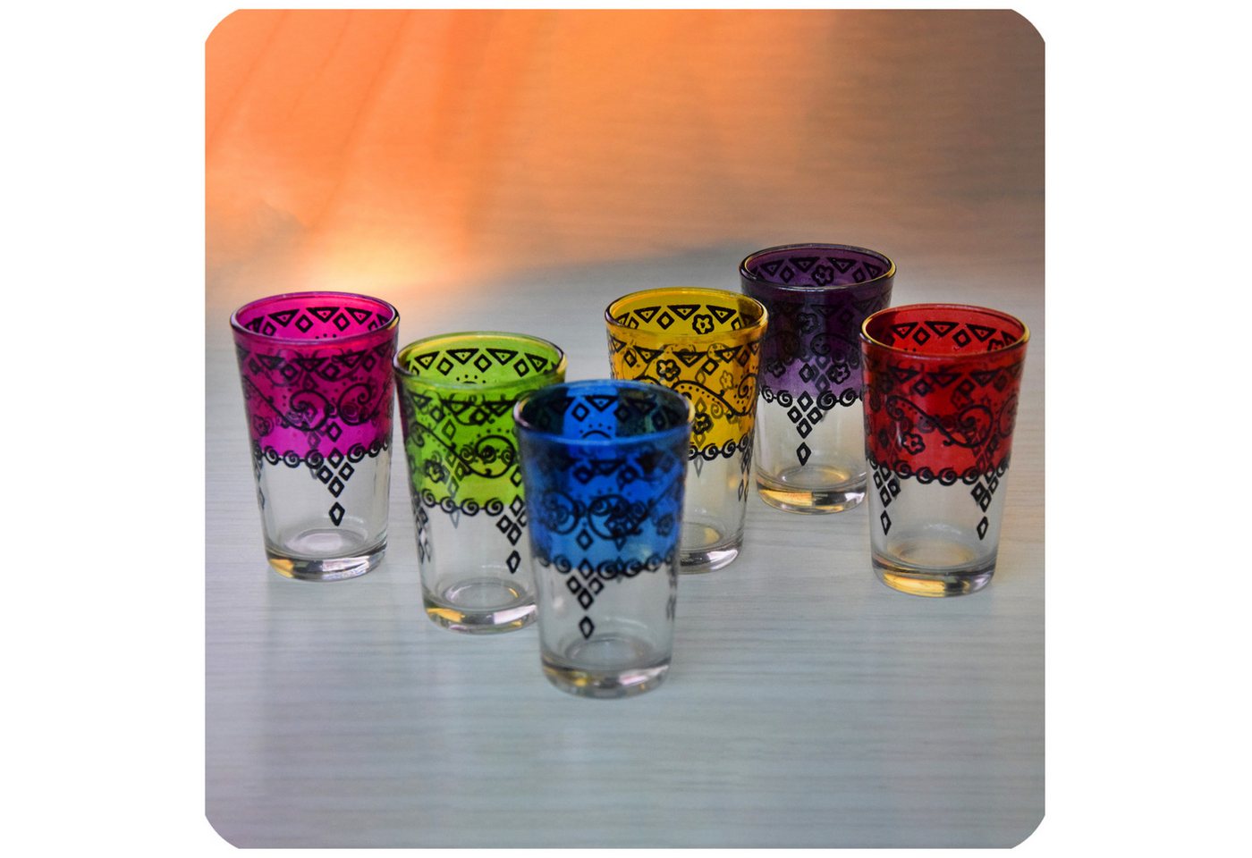 SIMANDRA Teeglas orientalisches Tee Glas Set von SIMANDRA