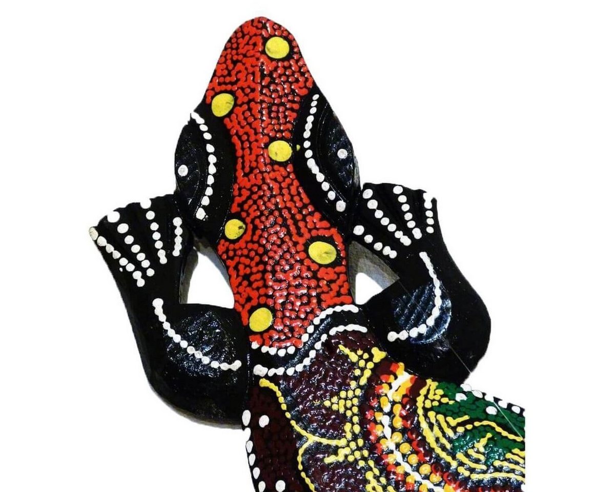 SIMANDRA Wanddekoobjekt Gecko dotpainting von SIMANDRA