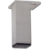 Simausrom - Dekorfuß Fix Fuß 40x40 mm Möbelfuß Möbelbeschlag l 120 mm Aluminium gebürstet von SIMAUSROM