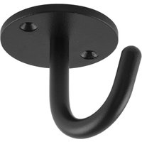 Simausrom - Einfach-Haken Delta Höhe 59 mm, Breite 71 mm, Stahl schwarz Feinstruktur von SIMAUSROM