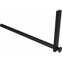 Simausrom - Kleiderstange l Form Uvea - Kleiderstange für Hutablage - Garderobenstange l Form 320x150mm, Aluminium schwarz von SIMAUSROM