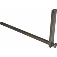 Simausrom - Kleiderstange l Form Uvea - Kleiderstange für Hutablage - Garderobenstange l Form 320x150mm, Messing antik matt lackiert von SIMAUSROM