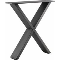 SIMAUSROM Bankkufe X-Form Breite 380 mm Schwarzstahl schutzlackiert von SIMAUSROM