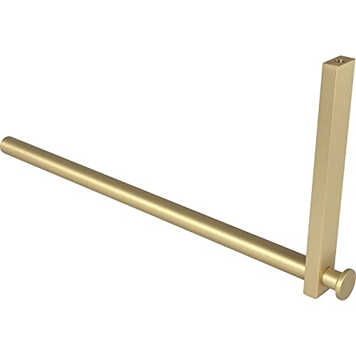 SIMAUSROM Kleiderstange L Form Uvea - Kleiderstange für Hutablage - Garderobenstange L Form 320x150mm, Messing matt lackiert von simausrom