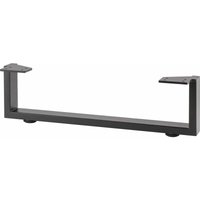 Simausrom - Möbelkufe 400x120mm Tischkufe aus Stahl schwarz lackiert modernes Tischgestell von SIMAUSROM