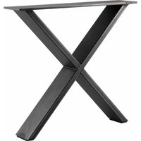 Simausrom - Bankkufe X-Form Breite 450 mm Schwarzstahl schutzlackiert Simausrom - Bankkufe X-Form Breite 450 mm Schwarzstahl schutzlackiert von SIMAUSROM