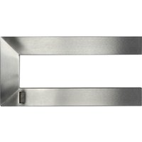 Simausrom - Garderobenstange u Form links - Kleiderstange 300x150mm für die Garderobe unter der Hutablage, Edelstahl gebürstet von SIMAUSROM