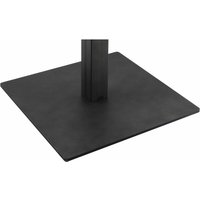 Simausrom - Jaco Bodenplatte mit Anschraubplatte ø 450x450 mm, Schwarzstahl matt von SIMAUSROM