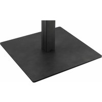 Simausrom - Jaco Bodenplatte mit Anschraubplatte ø 450x450 mm, Schwarzstahl matt von SIMAUSROM