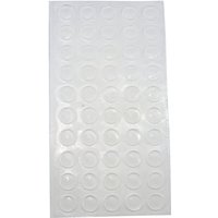 Simausrom - tdk Anschlagdämpfer transparent ø 10x1mm - Anschlagpuffer selbstklebend zum Schutz von Möbel und Türen, Kunststoff - 1 Karte mit 50 Stück von SIMAUSROM