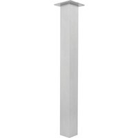 Simausrom - Tischfuß 70 x 70 x 420 mm Aluminium gebürstet von SIMAUSROM