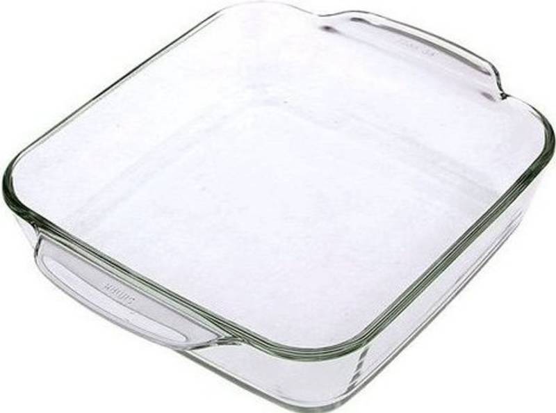 SIMAX Auflaufform Brat- und Backschale quadratisch 1,6 l 25,4 x 21 x 5,5 cm, Glas von SIMAX