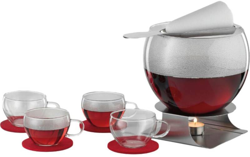 SIMAX Bowle-Set (Set, 11-tlg), (Feuerzangenbowle), inkl. vier Bowletassen mit Filzuntersetzer von SIMAX