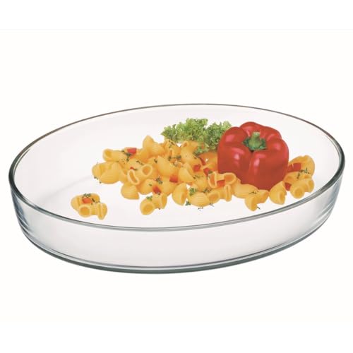 Simax 8593419414343 Simax Ovale Auflaufform 2.2 L, One size, klar von Simax Glassware