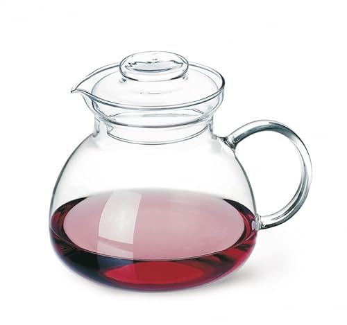 Simax Glas-Teekanne für Herd, Glas-Teekessel für Herd, Teekannen für Herd, Herd und Mikrowelle, klare Glas-Teekanne mit Ausguss für Teeparty, 1,5 Quart/6 Tassen Teekannen von SIMAX