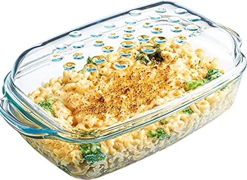 Simax Rechteckige Bräter aus Klarglas,Mit Deckel,Erhöhte Rillen für fettfreies Kochen,Langlebiges Borosilikatglas,Mikrowellen- und Spülmaschinenfest,Made in Europe,3 Qt rechteckige Auflaufform Simax Rechteckige Bräter aus Klarglas,Mit Deckel,Erhöhte Rillen für fettfreies Kochen,Langlebiges Borosilikatglas,Mikrowellen- und Spülmaschinenfest,Made in Europe,3 Qt rechteckige Auflaufform von SIMAX