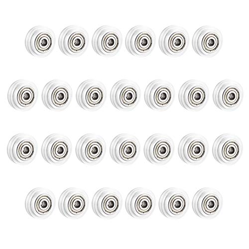 SIMAX3D 3D-Drucker Rollen Polycarbonat V-Slot Laufrollen Rad für Creality Ender 3 3D-Drucker serie (26Stück / Packung) von SIMAX3D