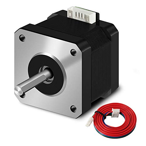 SIMAX3D Nema 17 Schrittmotor 42-40 Pancake (1 Stück/Pack) 1,5 A-3,8 V 2 Phasen 4 Drähte 1,8 Grad mit 1 Meter Kabel für Creality CR-10 10S Ender 3 3D-Drucker/CNC-Extruder und Y-Achse von SIMAX3D