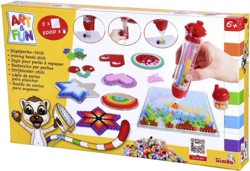 SIMBA Bügelperlen Perlen ART & FUN Bügelperlenstick mit 5000 Bügelperlen 106374618 von SIMBA