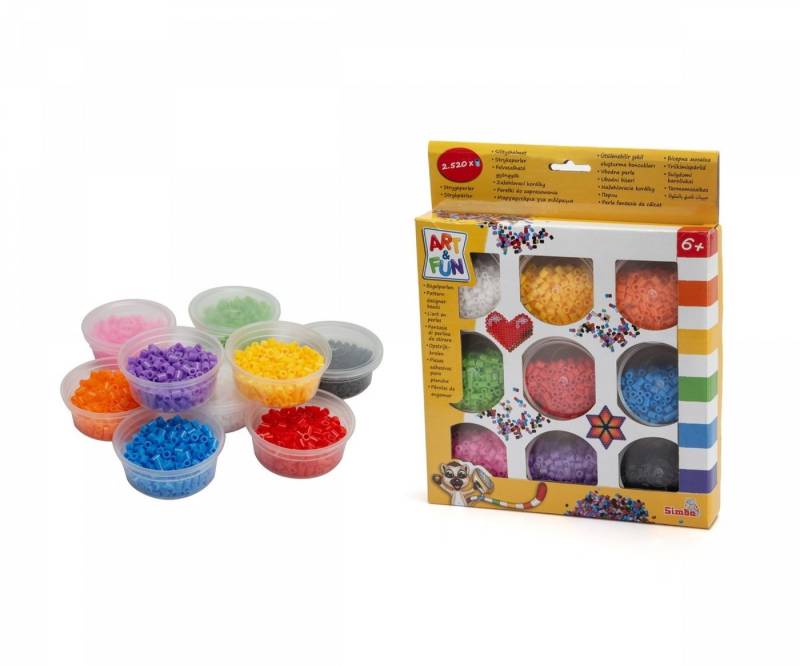 SIMBA Bügelperlen Simba Spielzeug Kreativ Perlen ART & FUN Nachfüllset 2520 Bügelperlen von SIMBA
