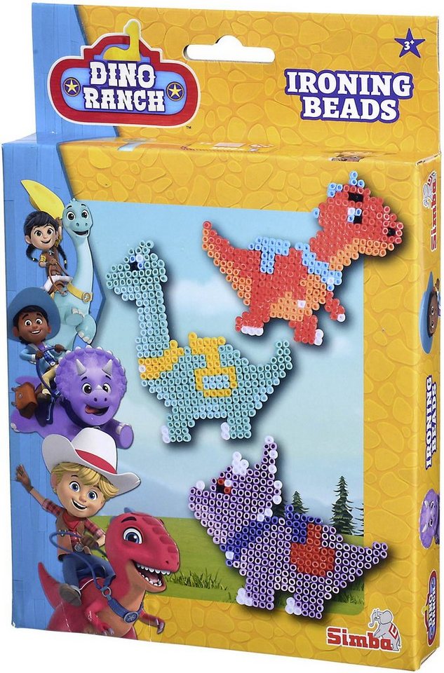 SIMBA Bügelperlen Spielzeug Kreativ Perlen Dino Ranch 2000 Bügelperlen 109312607 von SIMBA