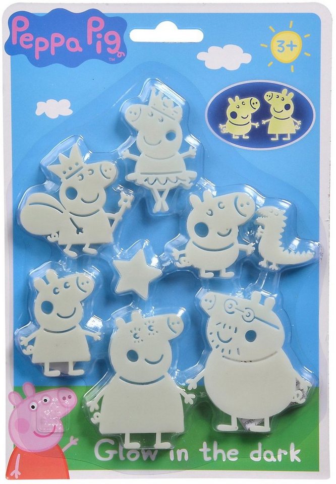 SIMBA Wanddekoobjekt Dekoration Kinderzimmer Glow in the Dark Peppa Pig Set 109262387 von SIMBA