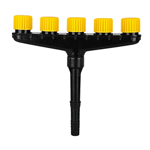 Gartensprinkler Einstellbarer Mehrkopf-Sprinklerkopf Multi-Tips Rasensprenger Bewässerungssystem Outdoor Garten Terrasse Hof Wassersprüher Gartenbewässerungssystem von SIMBAE