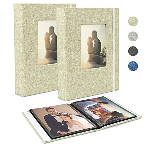 Fotoalbum 13x18 52 2 Packungen, Klein Mini Leinen Fotoalbum, Fotoalbum Schwarze Seiten 26 Seiten mit 52 Fotos, Einsteckalbum für Baby Valentinstag Geburtstagsgeschenk Fotoalbum 13x18 52 2 Packungen, Klein Mini Leinen Fotoalbum, Fotoalbum Schwarze Seiten 26 Seiten mit 52 Fotos, Einsteckalbum für Baby Valentinstag Geburtstagsgeschenk von SIMDAO