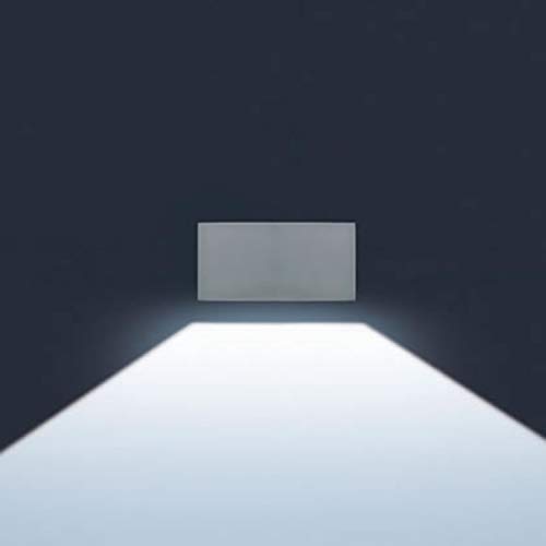 LED-Wandleuchte, rechteckig, WW 1 89° Abstrahlwinkel, 4000 K, Gesamtleistung 20,5 W, Serie Lift Rettangolare, 17,5 x 37 x 18 cm, grau (Referenz: S.5049W.14) von SIMES