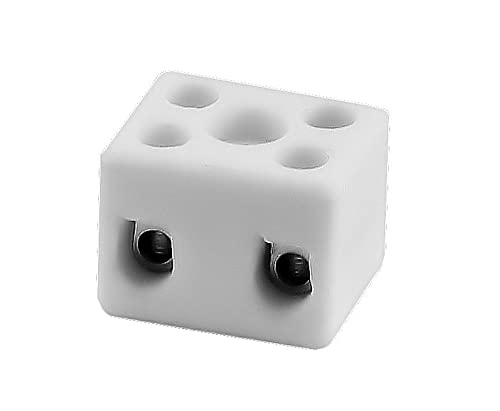 SIMET Porzellan-Klemmblock CPO-5A-2P weiß von SIMET