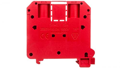 Schraubklemmenblock ZSG1-16.0NC rot Marke SIMET von SIMET