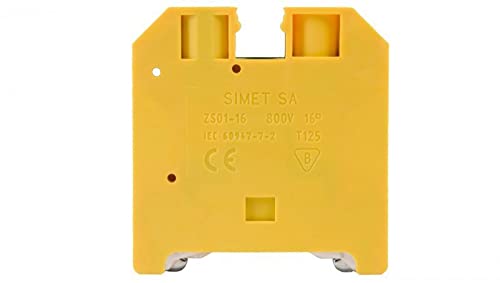 SIMET Schraubklemmenblock ZSO1-16.0 gelb-grün Marke von SIMET