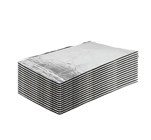 Hitzeschild 15PCS Hitzeschild Thermische Schalldämmung Proofing Deadener Matte Auto Lärm Akustische Dämpfung Feuchtigkeits Wasserdicht Feuer Motorwärmedämmkissen von SIMICASE