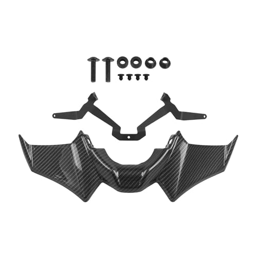 Spoiler & Flügel Für MT 07 Für MT-07 2021 2022 2023 Motorrad Sport Abtrieb Nackt Forntal Spoiler Aerodynamische Flügel Deflektor Aerodynamischer Flügelspoiler(Twill Pattern) von SIMICASE
