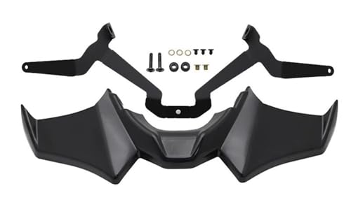 Spoiler & Flügel Für MT-07 SP Für MT07 2021 2022 2023 Motorrad Sport Abtrieb Nackt Front Spoiler Aerodynamische Flügel Deflektor Aerodynamischer Flügelspoiler(Schwarz) von SIMICASE