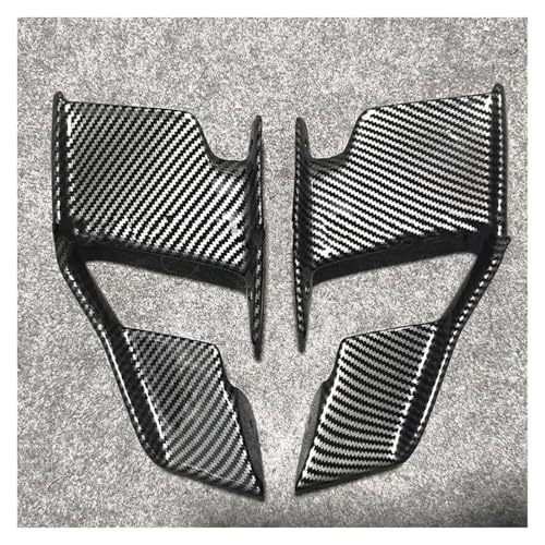 Spoiler & Flügel for for S1000R for M1000R 2021 2022 2023 Motorcycle Wing Fairing Front Aerodynamic Spoiler Winglet Aerodynamischer Flügelspoiler(ABS Carbon Paint) von SIMICASE