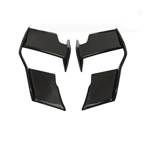 Spoiler & Flügel for for S1000R for M1000R 2021 2022 2023 Motorcycle Wing Fairing Front Aerodynamic Spoiler Winglet Aerodynamischer Flügelspoiler(Bright Black) von SIMICASE
