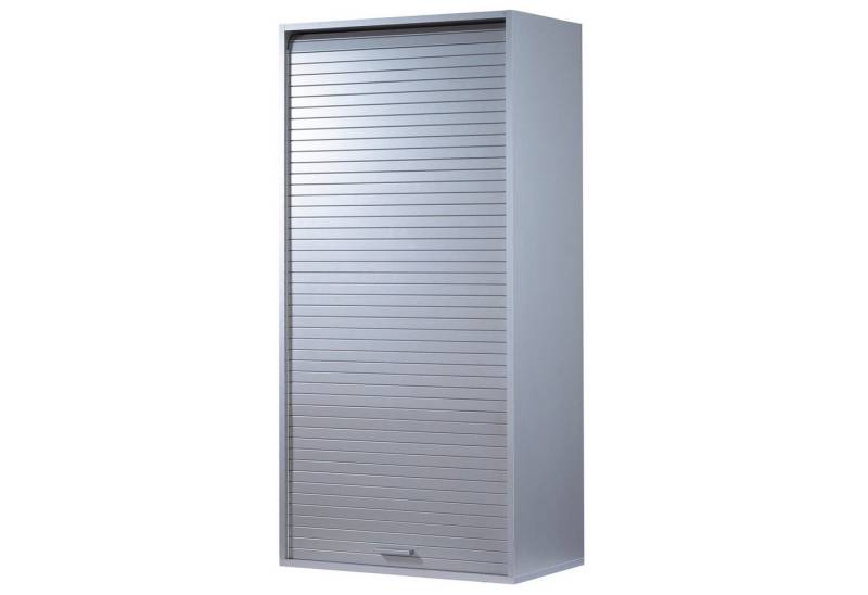 SIMMOB Rollladenschrank COOK127AL Küchenschrank Hochschrank Oberschrank mit Rollladentür Aluminium von SIMMOB