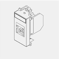 Steckdose rj45 kat. 5e utp not schermed white color 10445e.b von SIMON URMET
