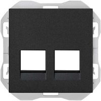 270 Flache Datenabdeckung für 2 x RJ45 Steckverbinder mattschwarz 20000088-098 - Simon 270 Flache Datenabdeckung für 2 x RJ45 Steckverbinder mattschwarz 20000088-098 - Simon von SIMON