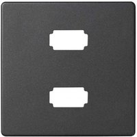 82-Platine für 2xUSB 2.0-Stecker Typ a Graphit 8201090-038 - Simon von SIMON