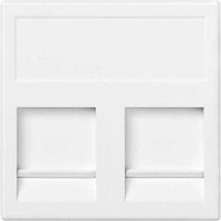 K45 Staubschutzplatte mit 2 PANDUIT-Anschlüssen schneeweiß SIMON KB69 / 9 K45 Staubschutzplatte mit 2 PANDUIT-Anschlüssen schneeweiß SIMON KB69 / 9 von SIMON