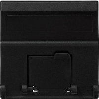 K45 geneigte Staubschutzplatte mit 1 graphitgrauen MD-Modul SIMON K80 / 14 von SIMON