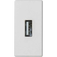 Simon - Platten-K45-Halbmechanismus mit 1 schneeweißen USB-Anschluss Typ a K128B / 9 Simon - Platten-K45-Halbmechanismus mit 1 schneeweißen USB-Anschluss Typ a K128B / 9 von SIMON
