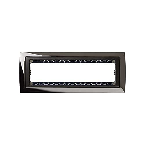 SIMON 82884 – 67 – Rahmen Stahl/Graphit 8 Module von Simon