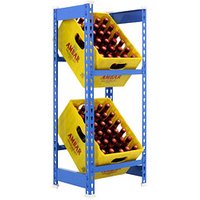 Simonrack Getränkekistenregal SIMONBOTTLE 2 8435104962398 blau 40,0 x 30,0 x 100,0 cm von SIMONRACK