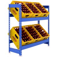 Simonrack Getränkekistenregal SIMONBOTTLE 2 8435104962411 blau 100,0 x 30,0 x 100,0 cm von SIMONRACK