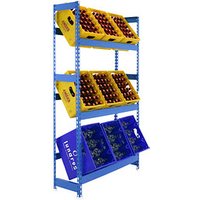 Simonrack Getränkekistenregal SIMONBOTTLE 3 8435104962466 blau 100,0 x 30,0 x 180,0 cm von SIMONRACK