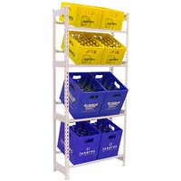 Simonrack Getränkekistenregal SIMONBOTTLE 4 8425437087875 weiß 80,0 x 30,0 x 200,0 cm von SIMONRACK