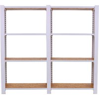 Simonrack Weitspannregal OFFICLICK 8425437127397 weiß, braun 160,0 x 30,0 x 150,0 cm von SIMONRACK